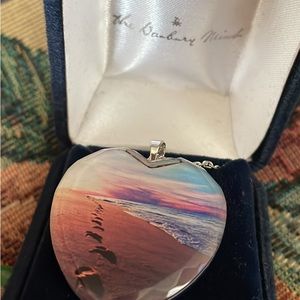 Danbury foot prints necklace